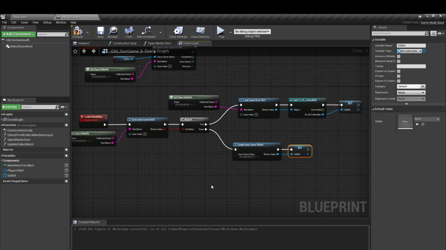 Blueprint: load collected IDs on start