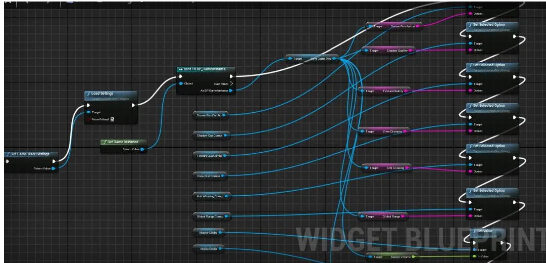 Blueprint: pre-construct loads saved options into the settings UI