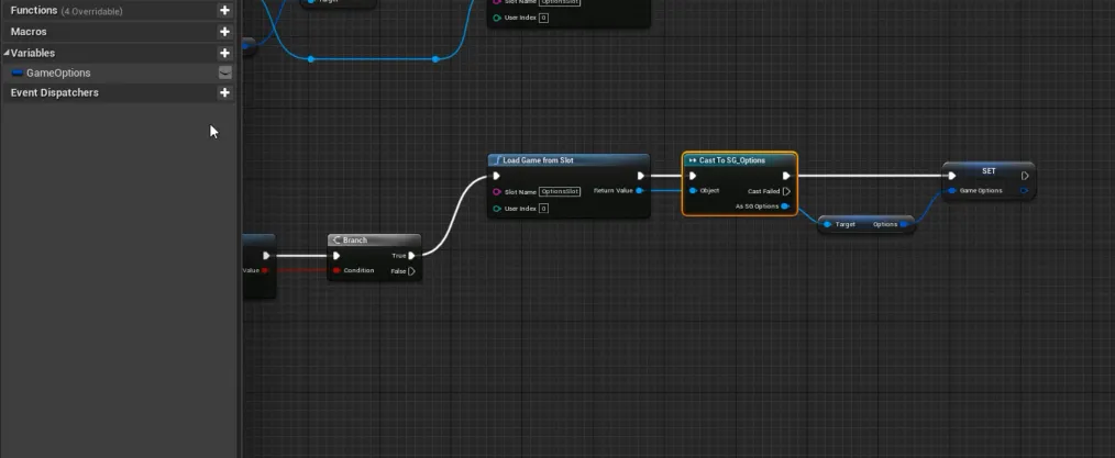 Blueprint: load options