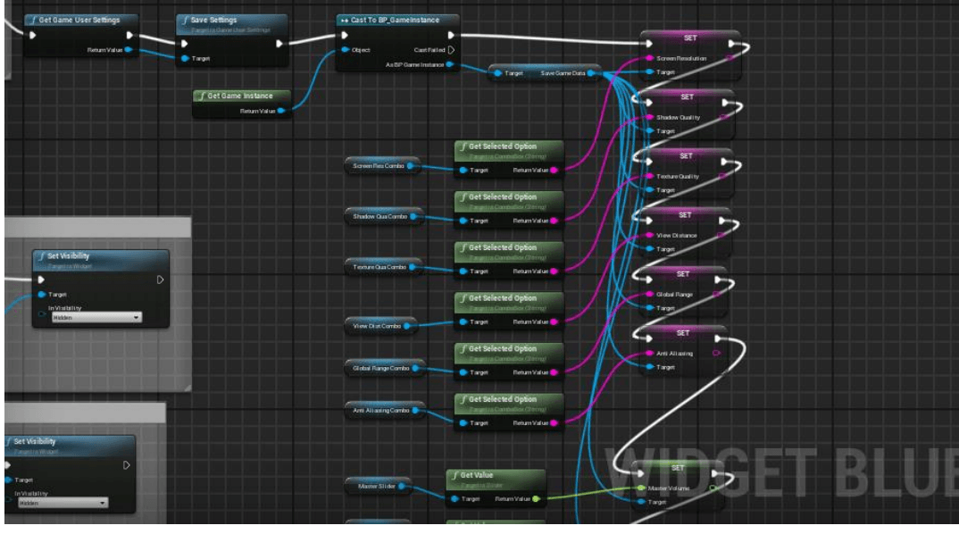 Blueprint: settings values stored and applied before saving