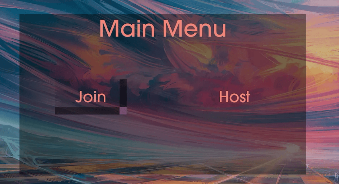 UMG: main menu widget layout