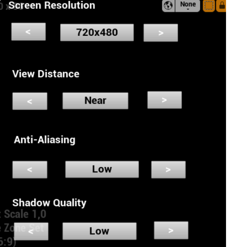 Blueprint: button-based quality controls layout