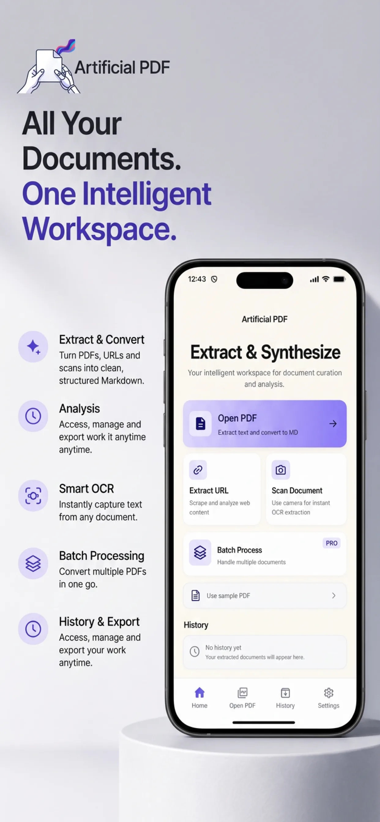 Artificial PDF — PDF to Text