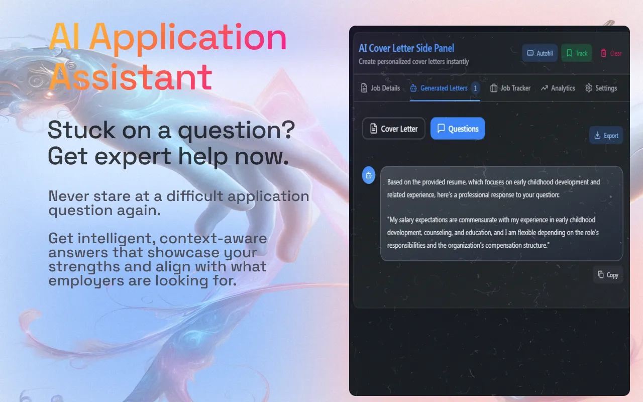 AI application assistant