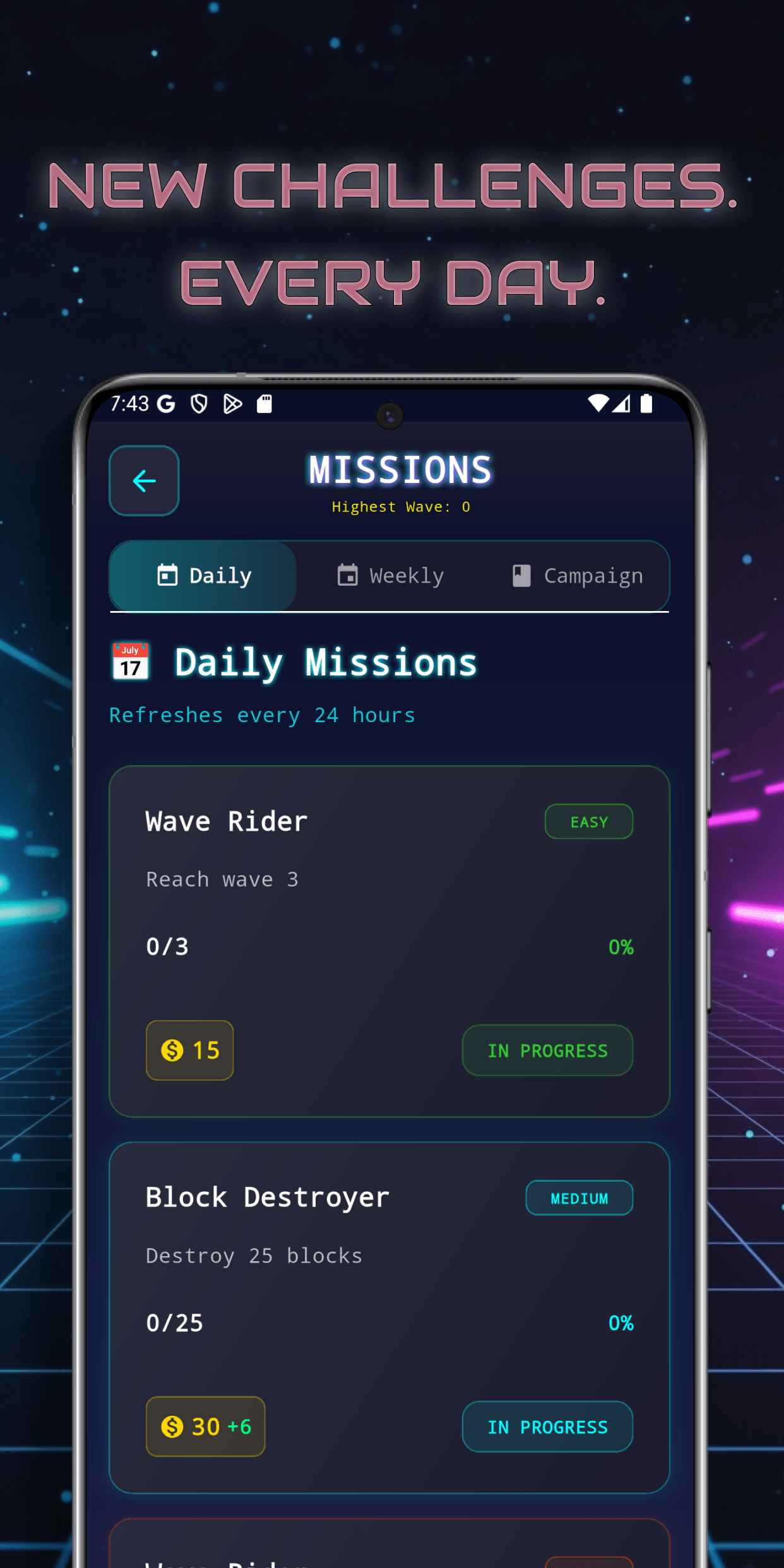 New Challanges Everyday