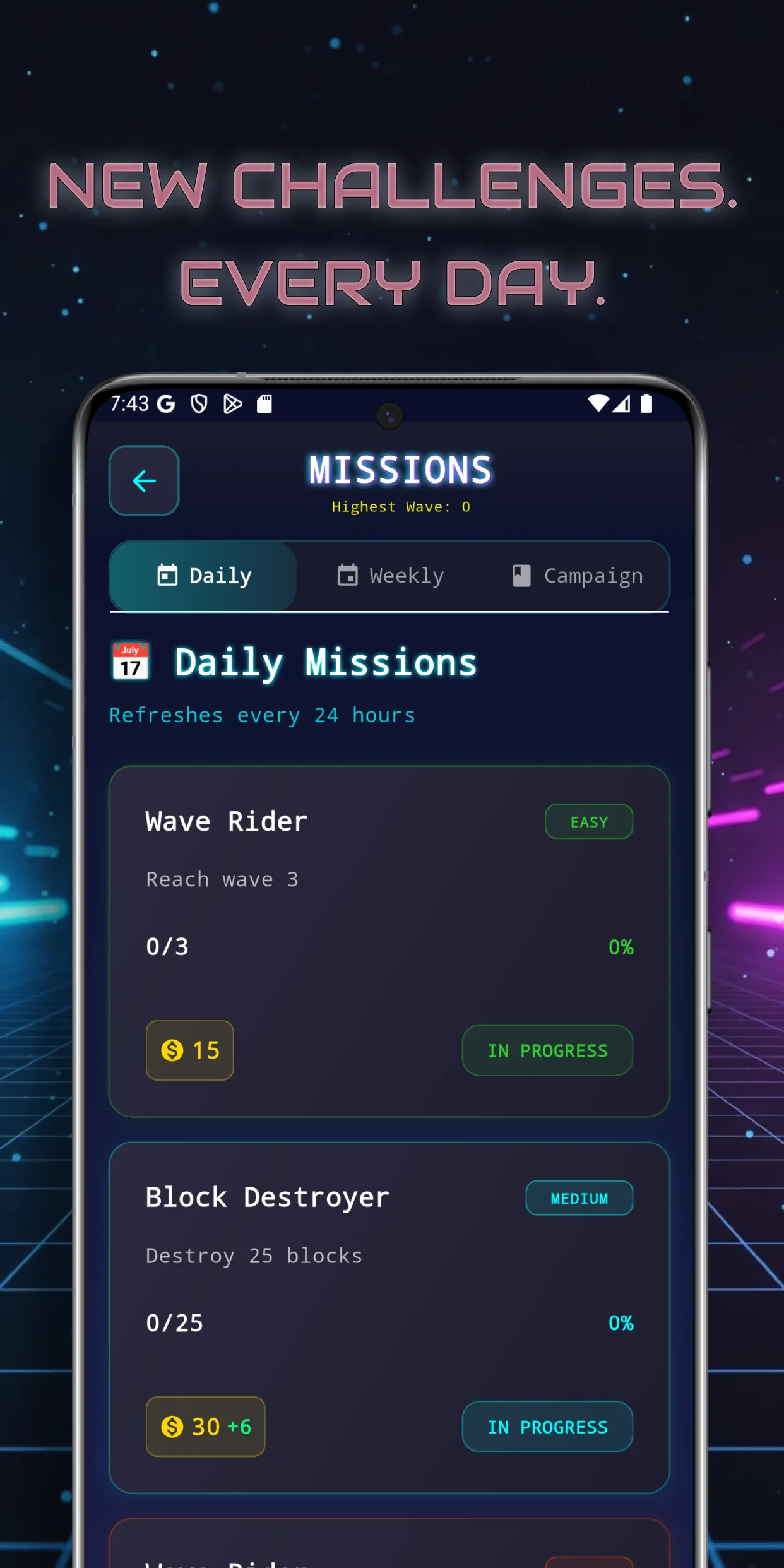 New Challanges Everyday