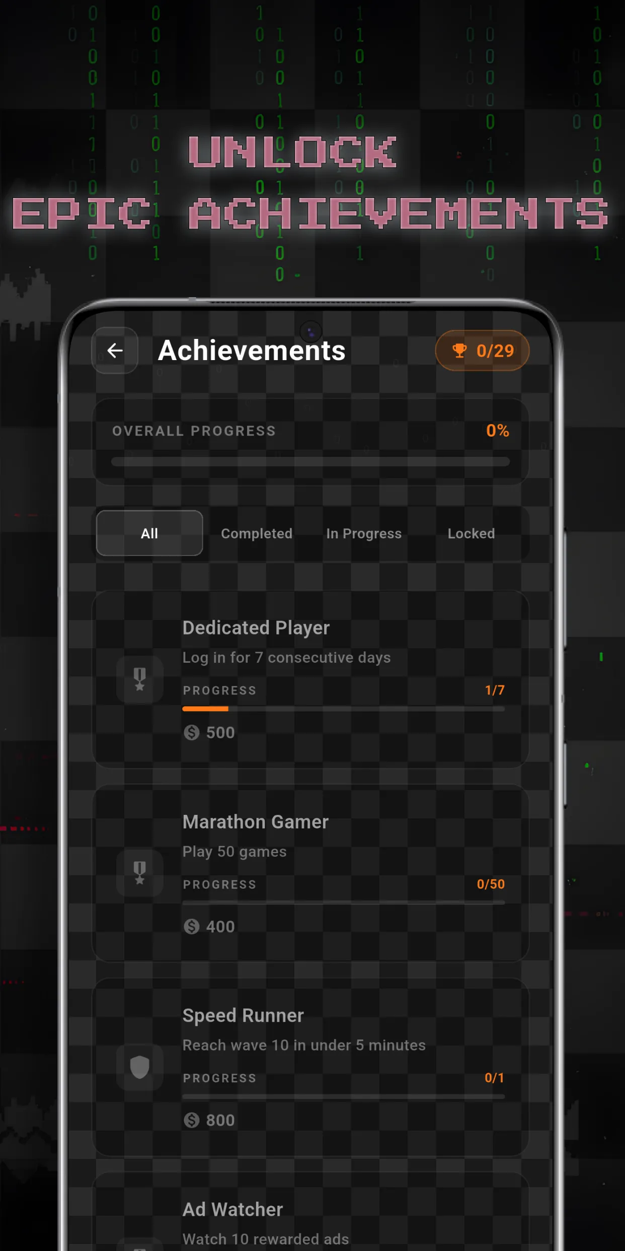 Epic achievements