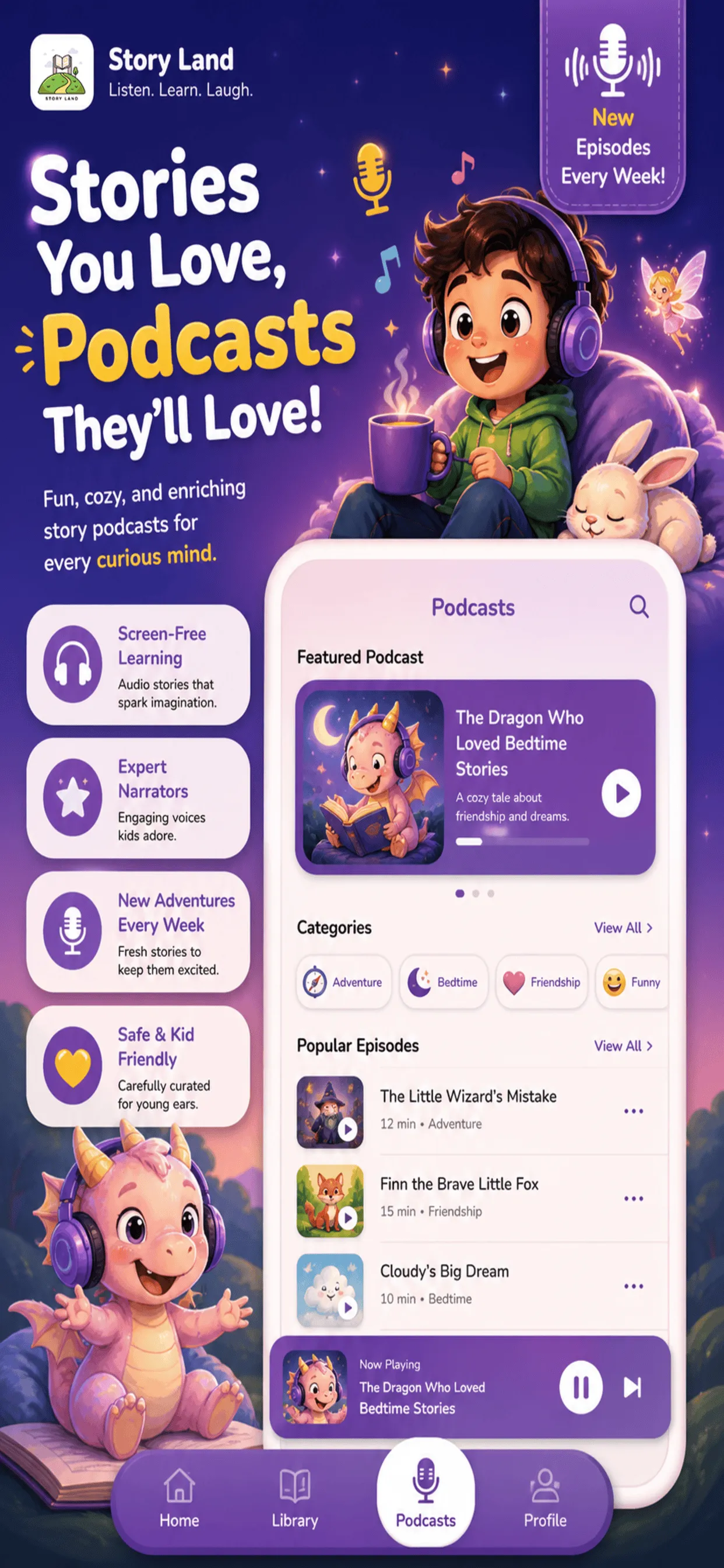 Story Land kids podcasts