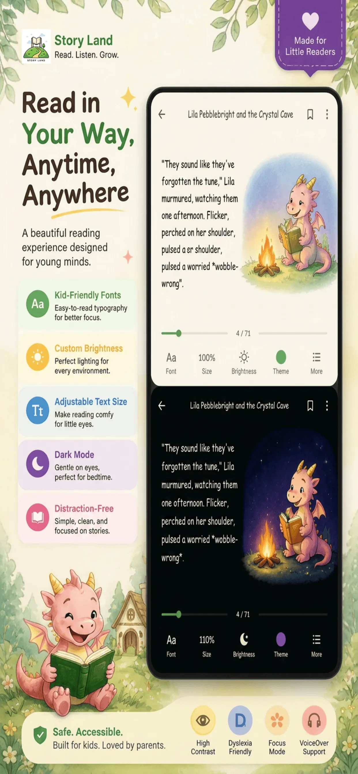 Story Land accessibility options