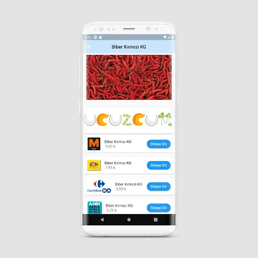 UCUZCUM Screenshot - Store Selection